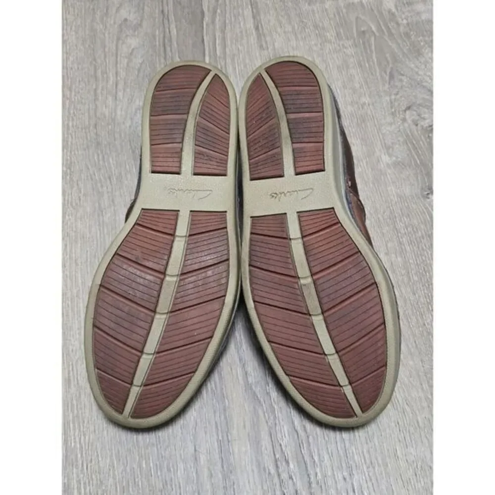 Collection‎ by Clarks Men's Brown Leather Lace Up Casual Sneaker Size 9.5M